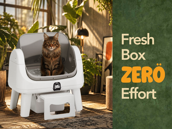Automatic litter box cleaning, explained simply