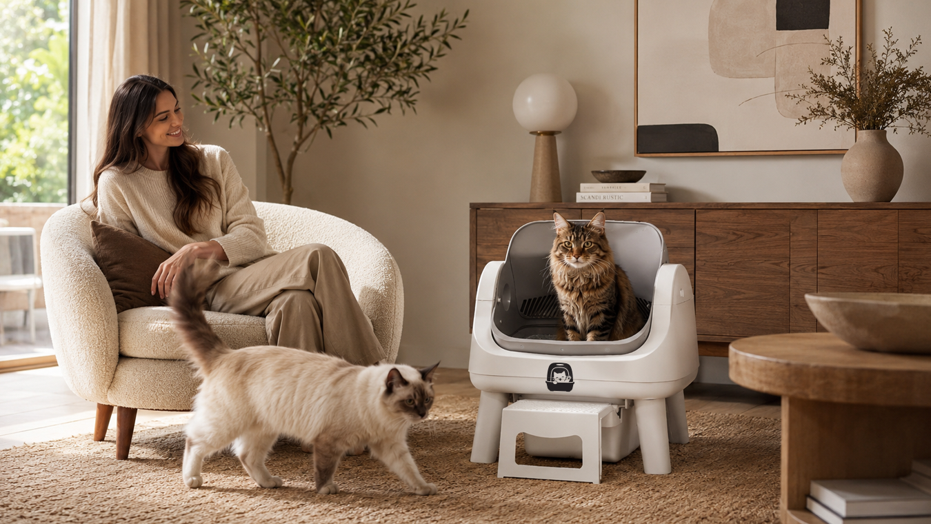 Your Cat Deserves a Clean Litter Box. You Deserve Your Evenings Back.